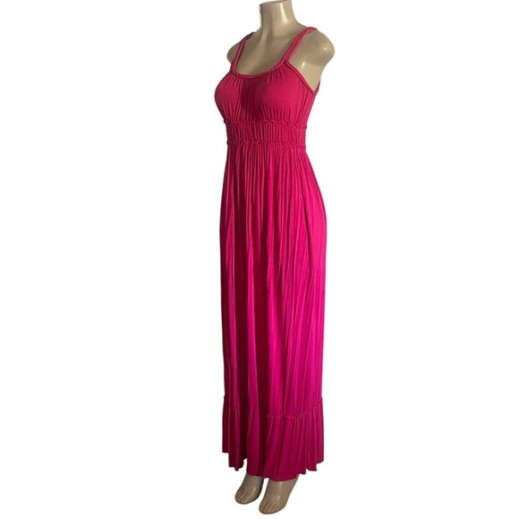 Spense Braided Strap Maxi Dress Flowy Smocked Waist Stretch Summer Dress Size S - Picture 5 of 7